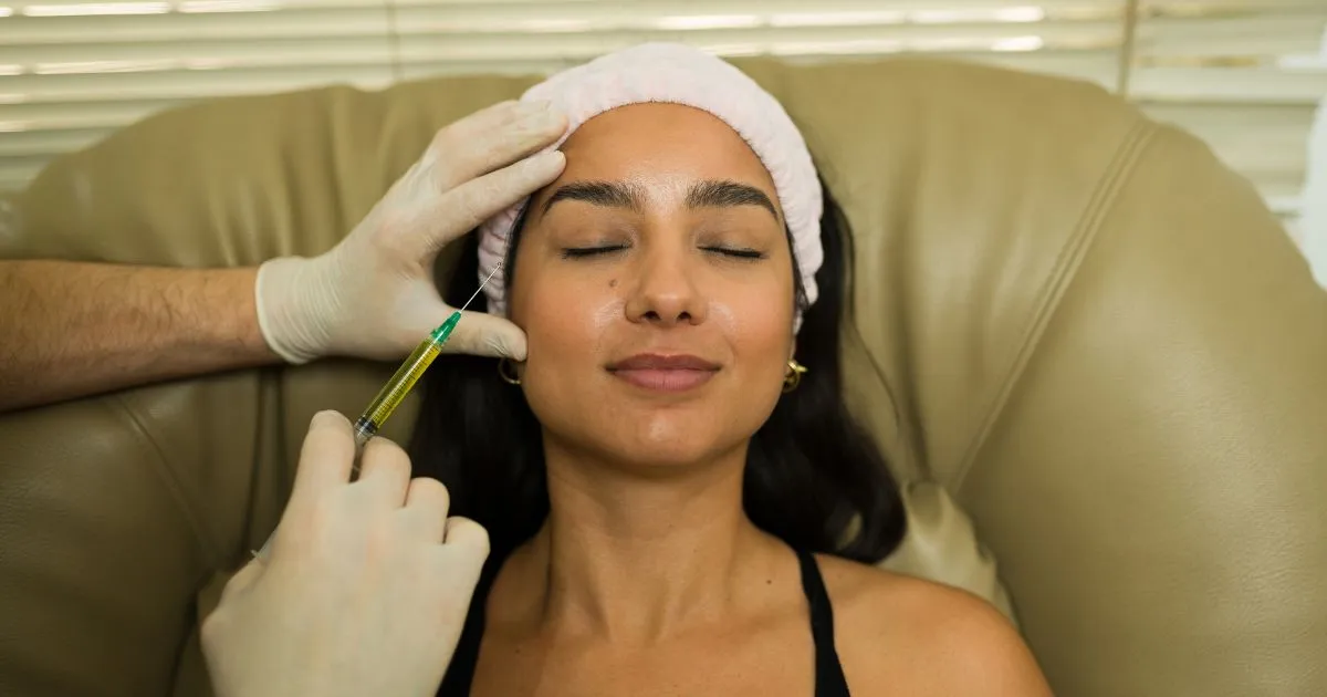 Woman receiving Natural Growth Factor Injections in Philadelphia PA