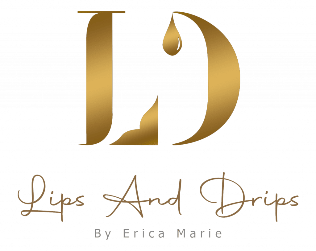 lips and drips by erica-Logo-black
